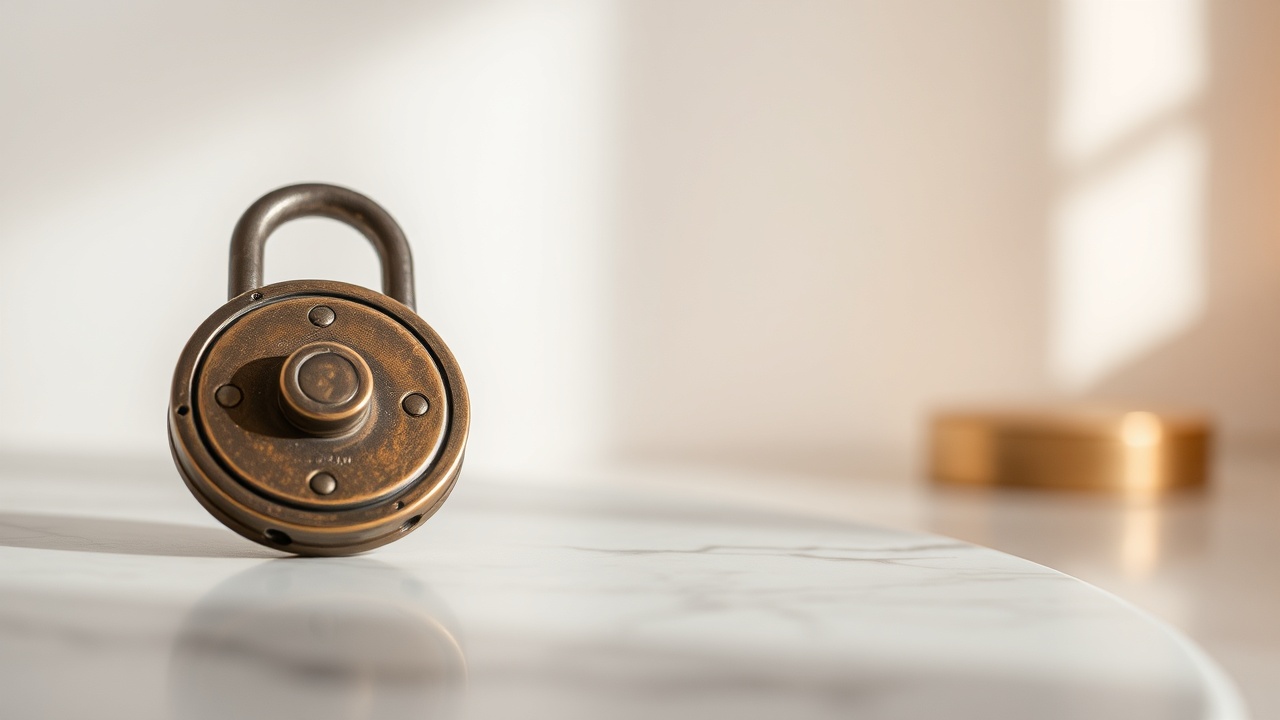Veiligheidsdashboard met beveiligingsstatus en encryptie-indicator